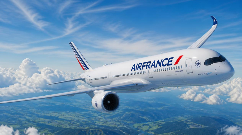 air france a350 chicago flight return
